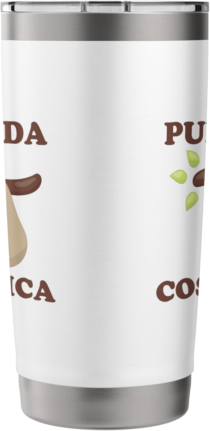 Pura Vida Costa Rica Sloth Stainless Steel Insulated Tumbler