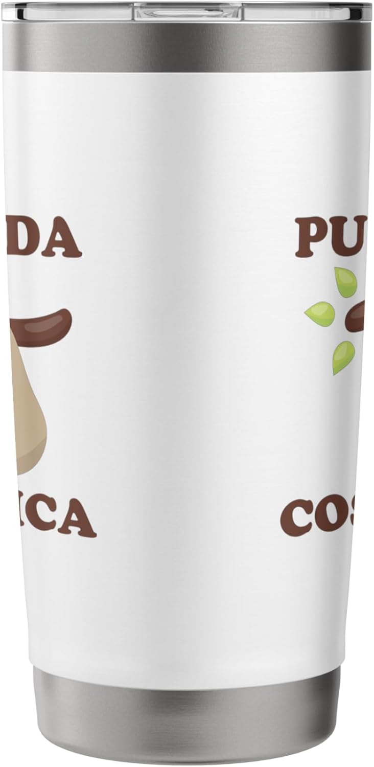 Pura Vida Costa Rica Sloth Stainless Steel Insulated Tumbler