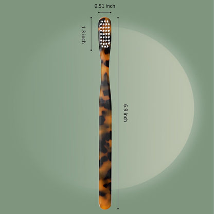 Biodegradable Eco-Friendly Cellulose Acetate Toothbrushes - 8 Count