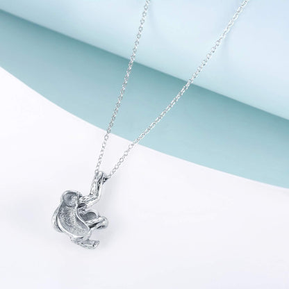 Sloth Necklace Gifts Sterling Silver Sloth Pendant Necklace Heart Sloth Jewelry for Women Men