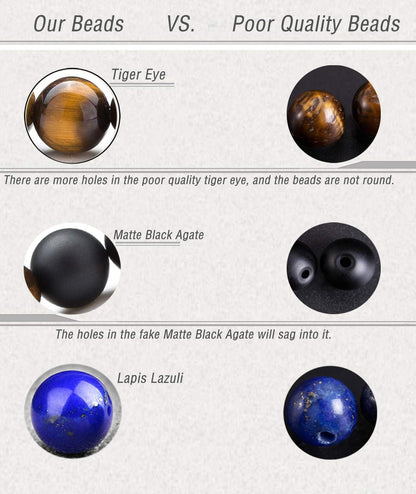 Men Women 8Mm Lava Rock Beads Chakra Bracelet Braided Rope Natural Stone Yoga Bracelet Bangle