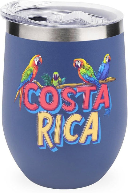 Costa Ricas Parrot Bird Cute Travel Coffee Mugs Insulated Cup Tumbler with Lid for Cold & Hot Drinks Water Bottle