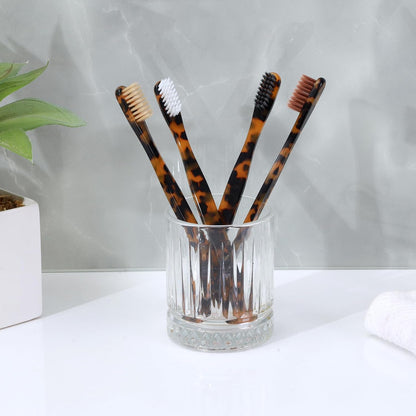 Biodegradable Eco-Friendly Cellulose Acetate Toothbrushes - 8 Count