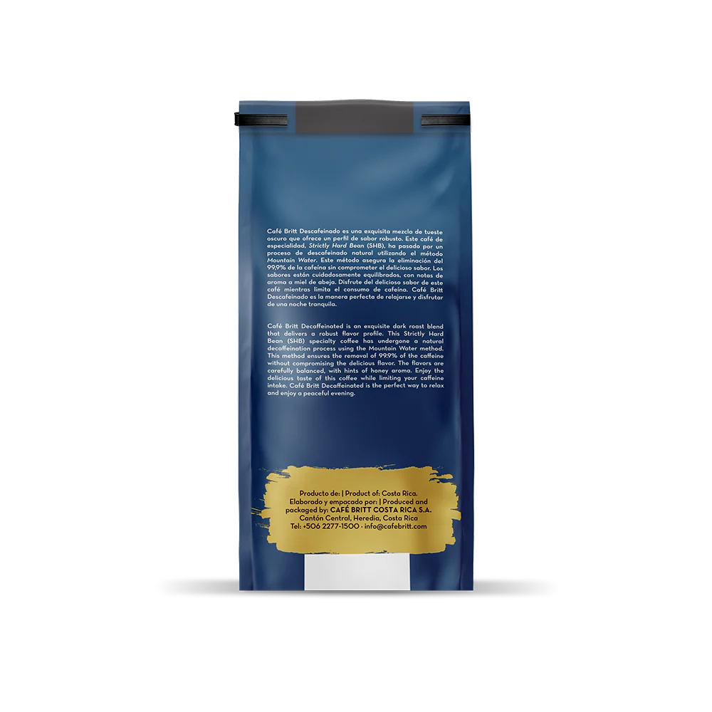 COSTA RICAN TOP QUALITY DECAFFEINATED COFFEE