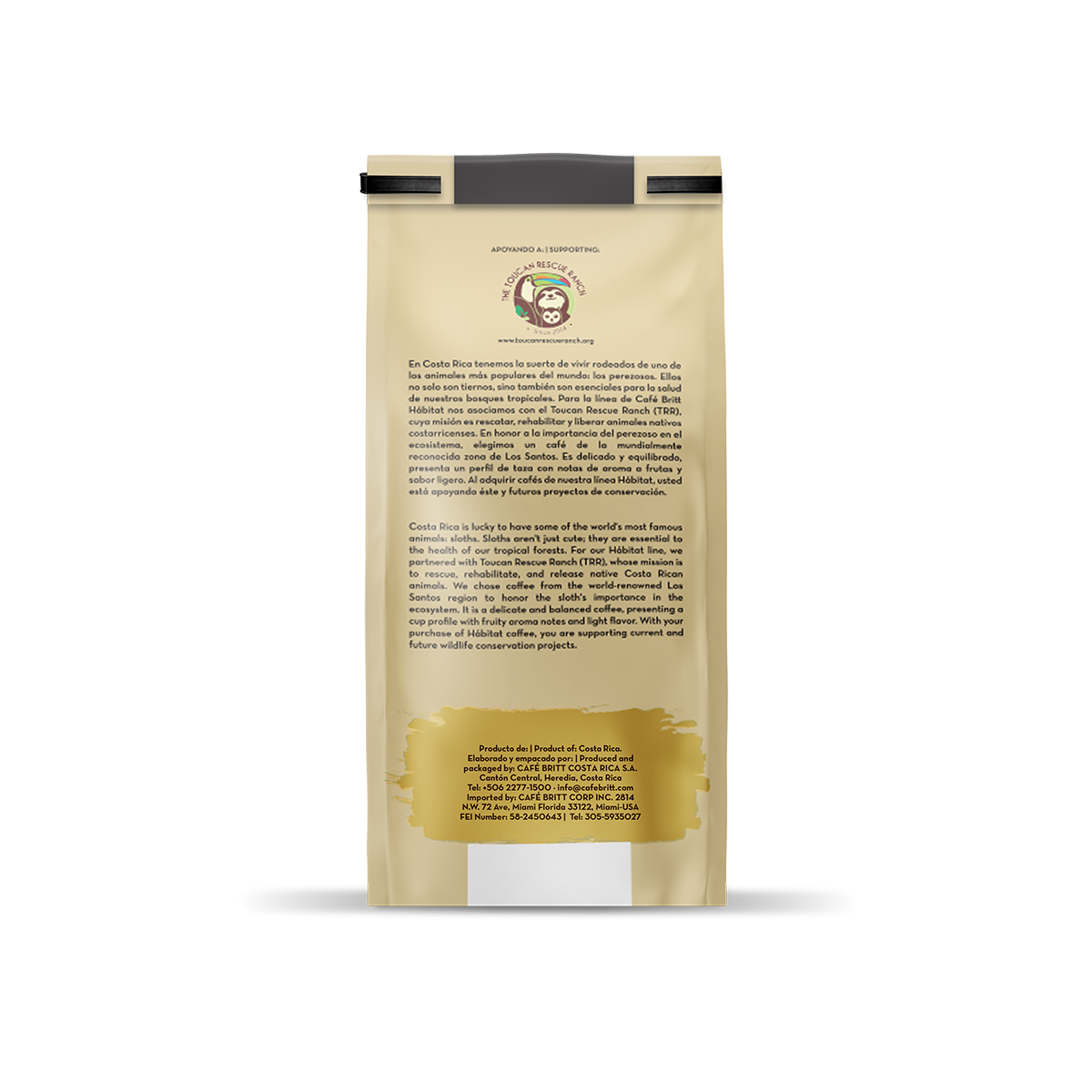 COSTA RICAN HABITAT SLOTH COFFEE