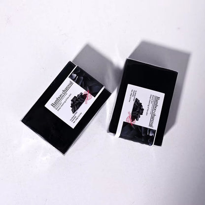100G Bamboo Charcoal Soap Natural Organic Activated Charcoal Private Label Handmade Blackhead Removal Black Soap