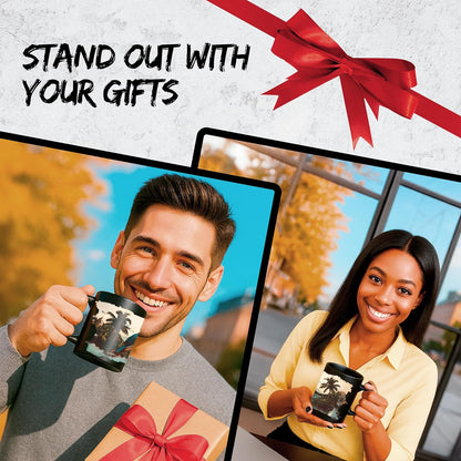 Costa Rica Ceramic Coffee Mug 11Oz Pura Vida Tropical Paradise - Tea Coffee Mug with Comfortable Grip - Unique Fun Gift Cup for Office or Home - Vibrant Long-Lasting Print ID45211